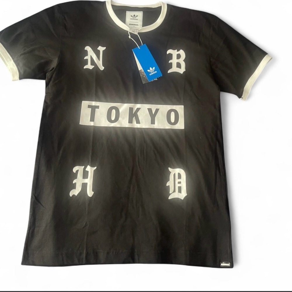 Adidas Black and White Tokyo Graphic Tee